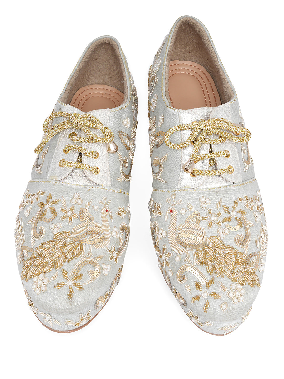 Embellished Party Wedge Sandals