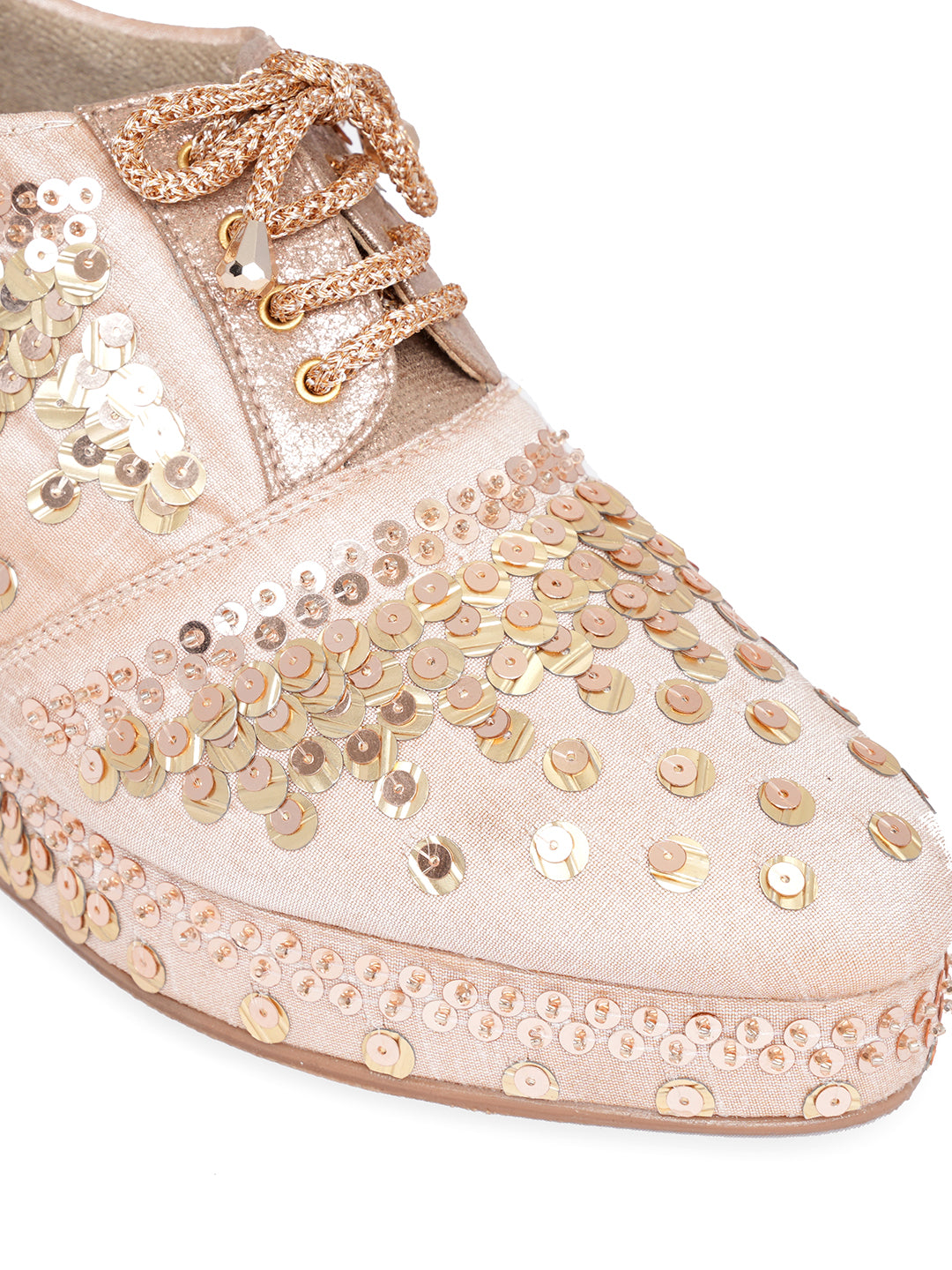 Embellished Party Wedge Sandals