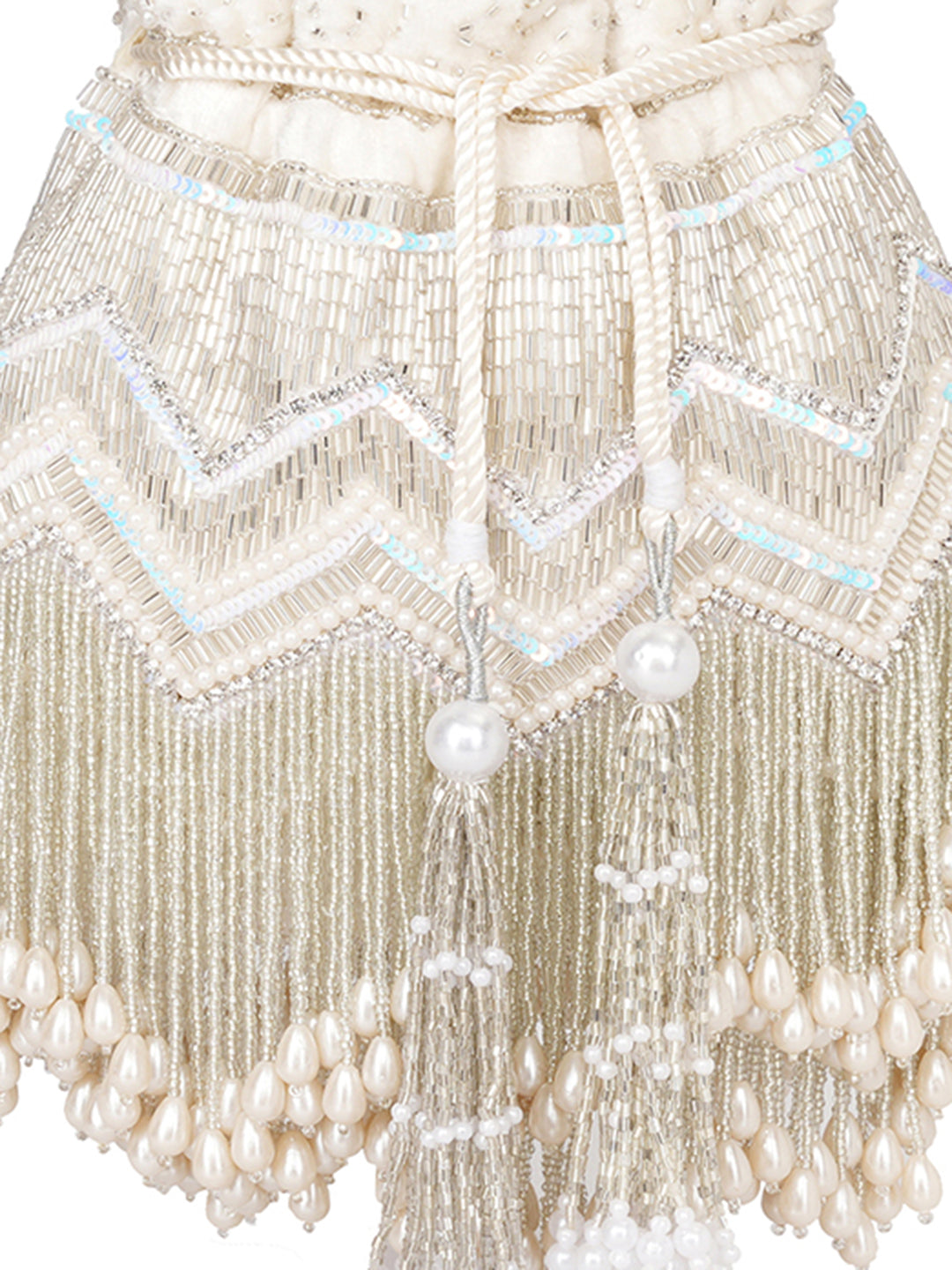 Geometric Embellished Potli Clutch