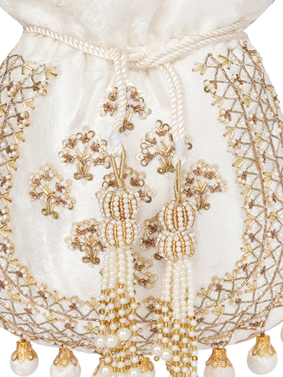 Floral Embroidered Potli Clutch