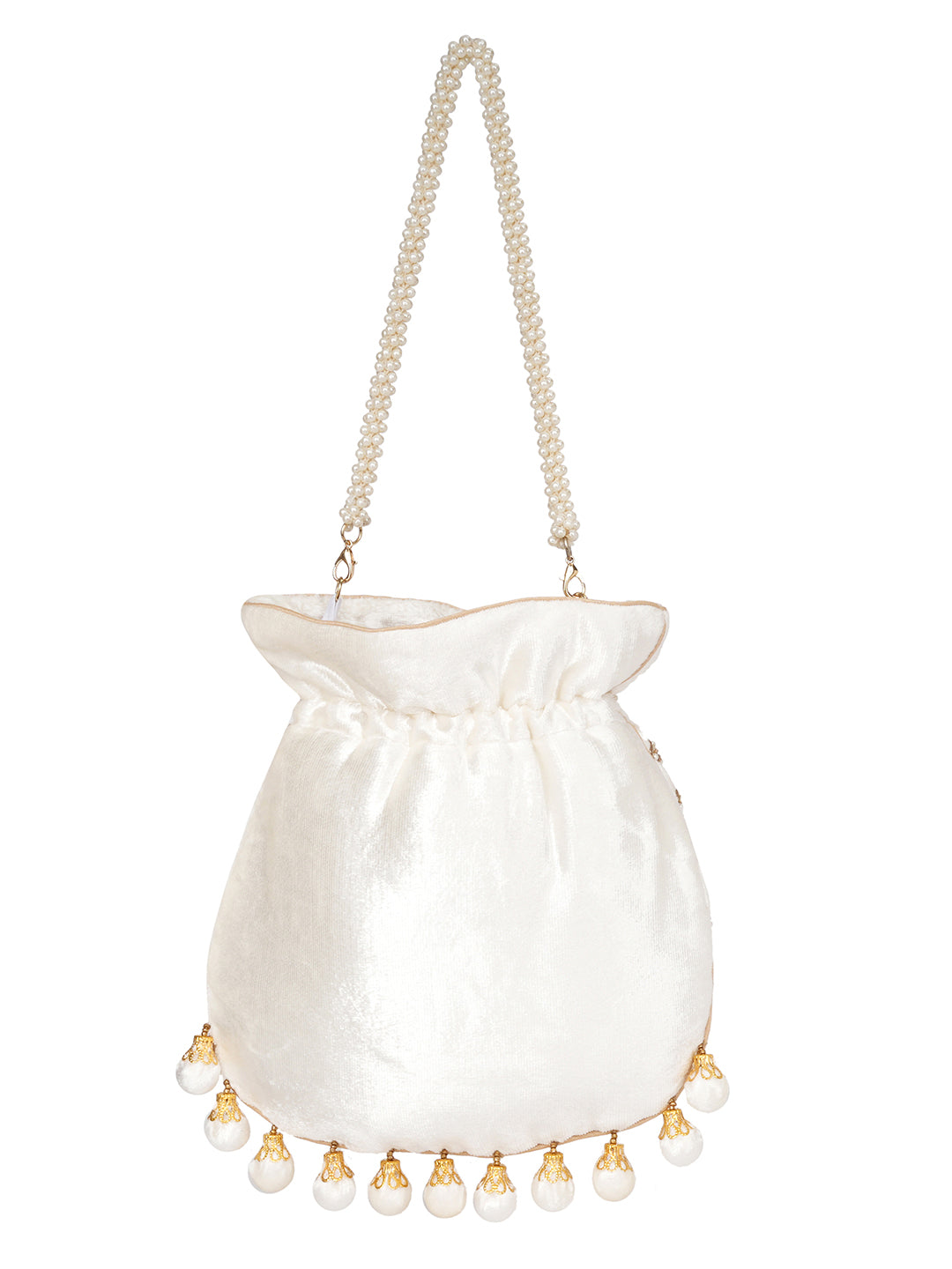 Floral Embroidered Potli Clutch