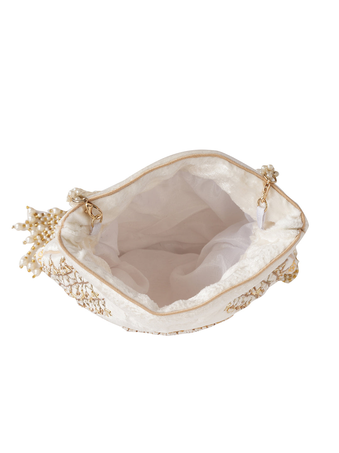 Floral Embroidered Potli Clutch