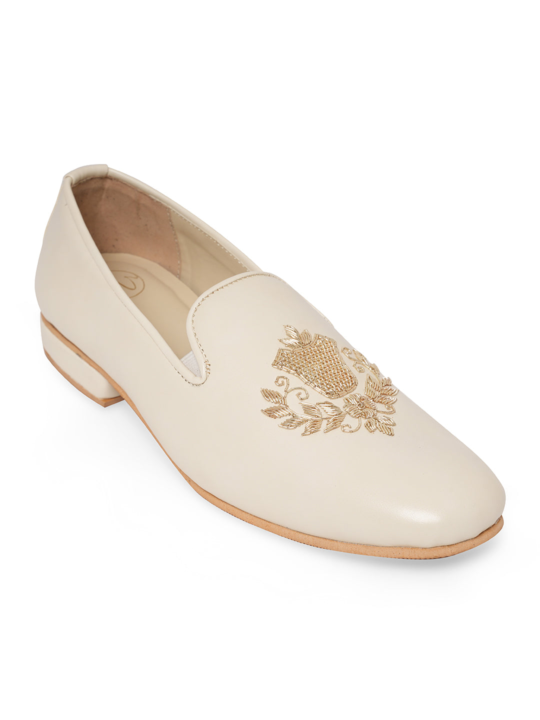 Men Embellished Lightweight Memory Foam Suede Mojaris