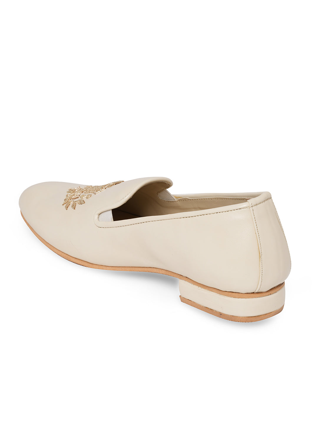 Men Embellished Lightweight Memory Foam Suede Mojaris