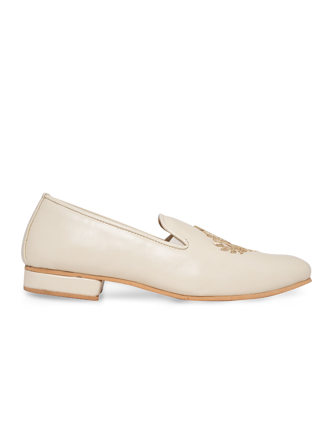 Men Embellished Lightweight Memory Foam Suede Mojaris