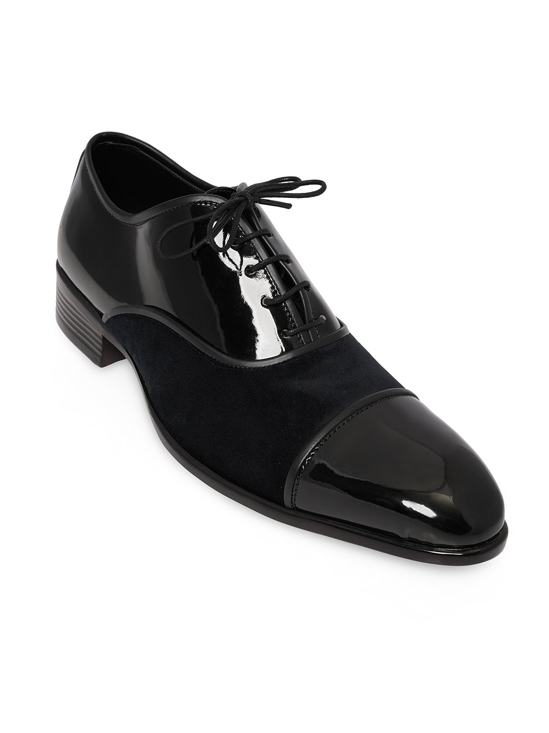 Men Square Toe Mid-Top Derbys