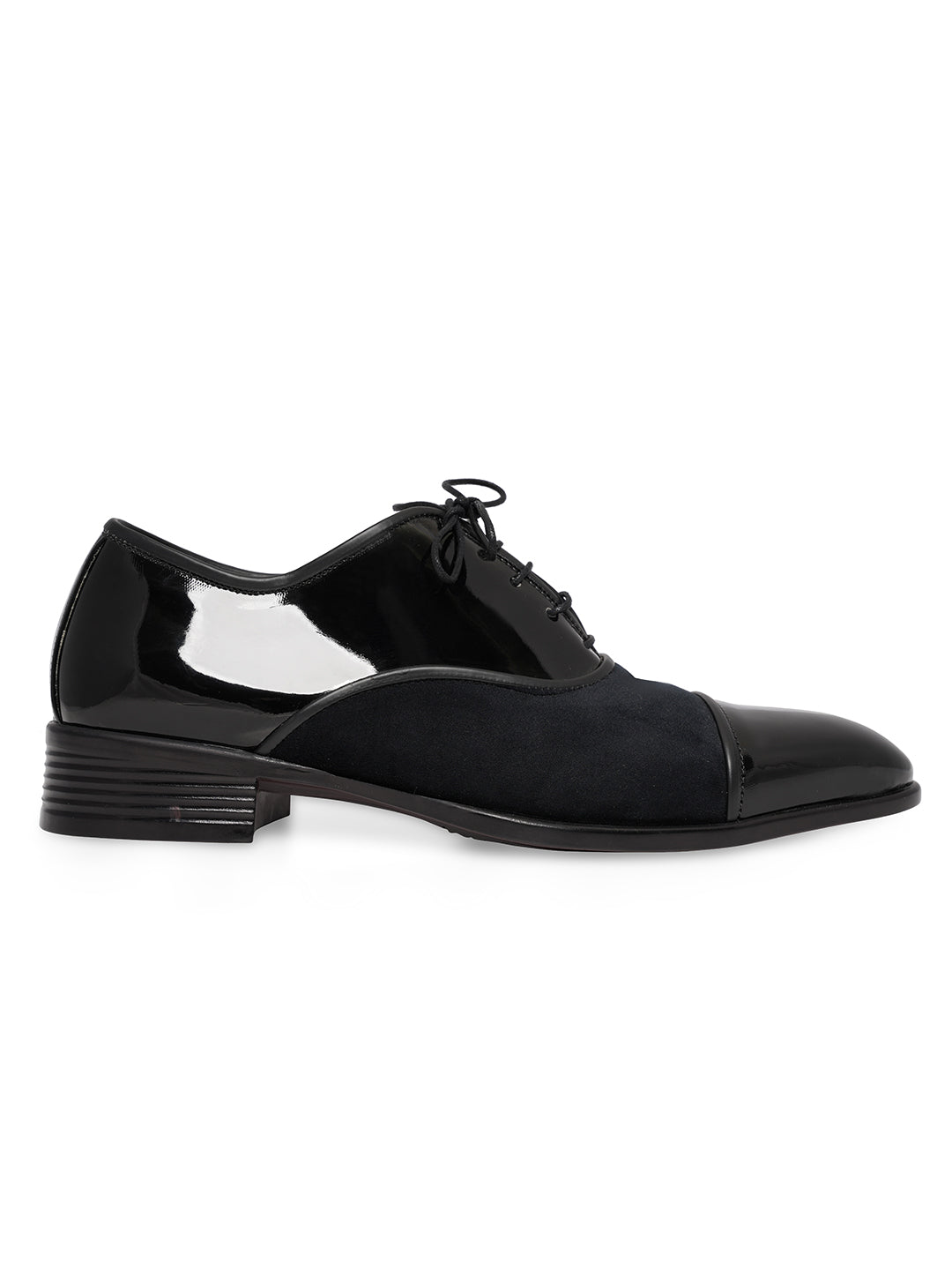 Men Square Toe Mid-Top Derbys