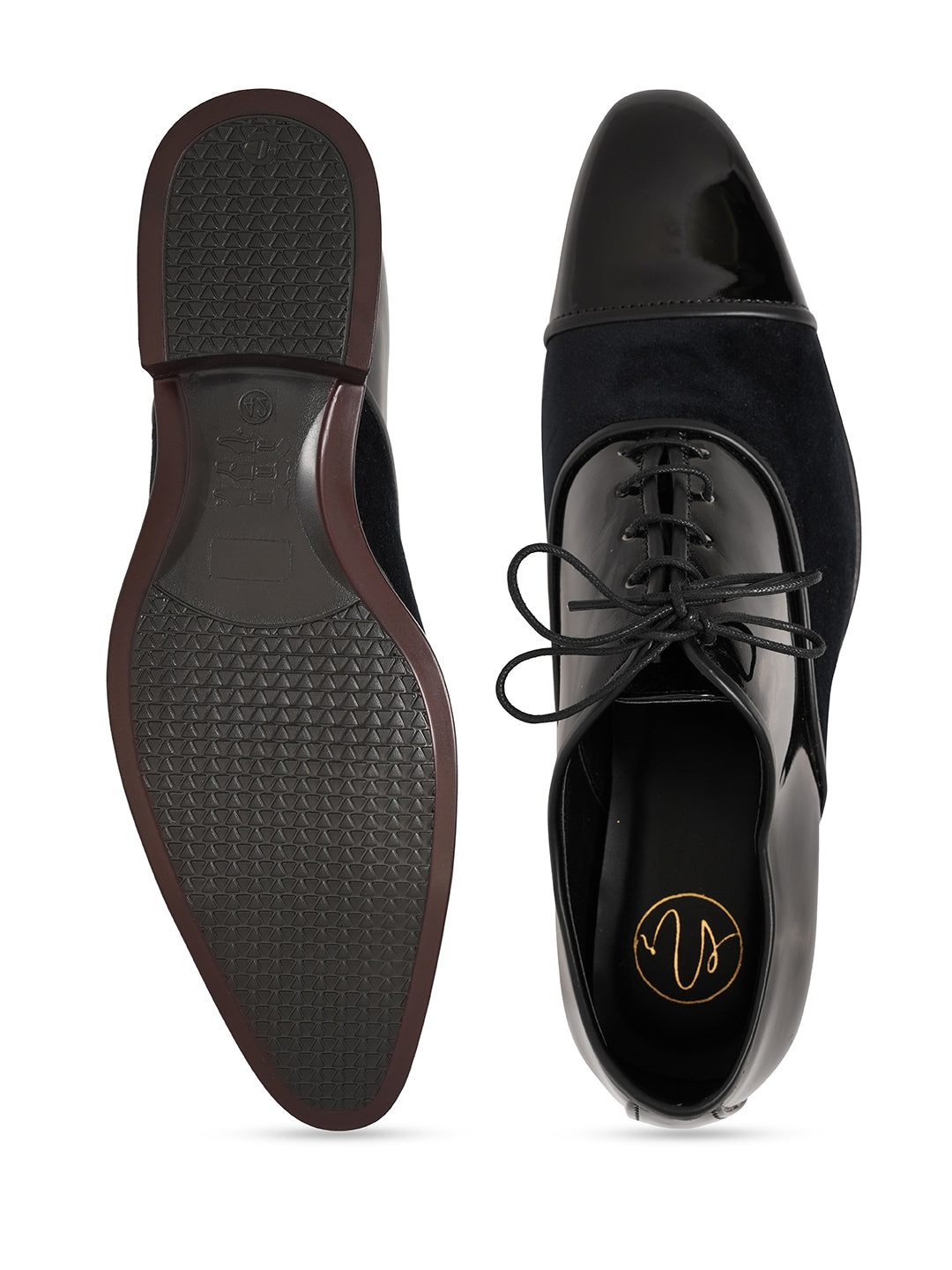 Men Square Toe Mid-Top Derbys