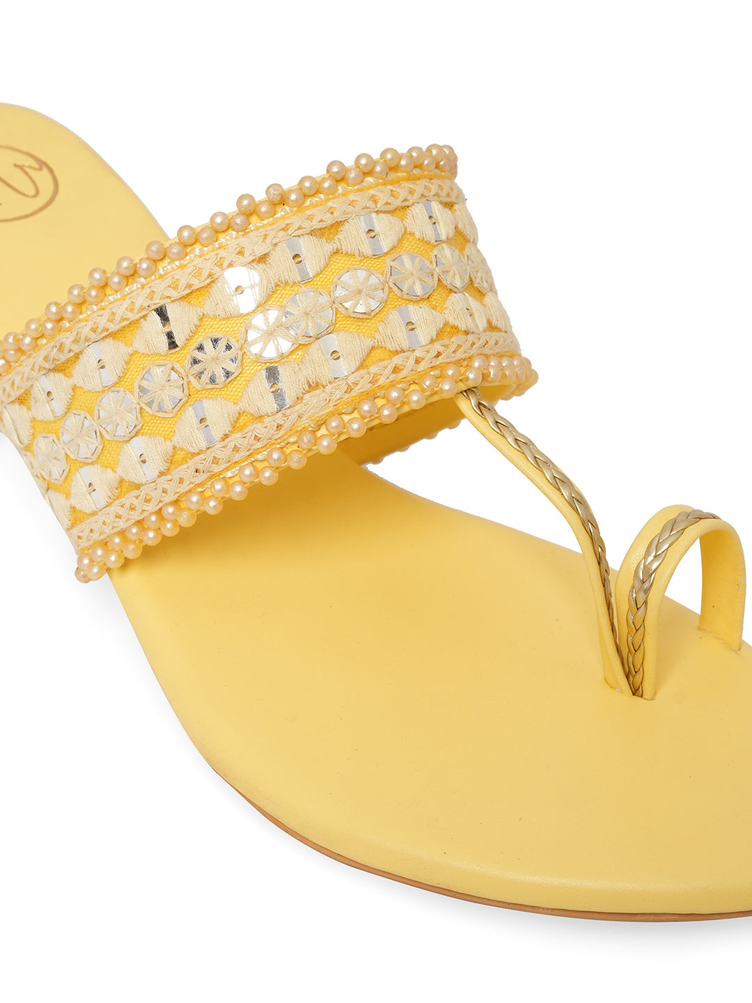 Women Embellished Block Heel Sandals