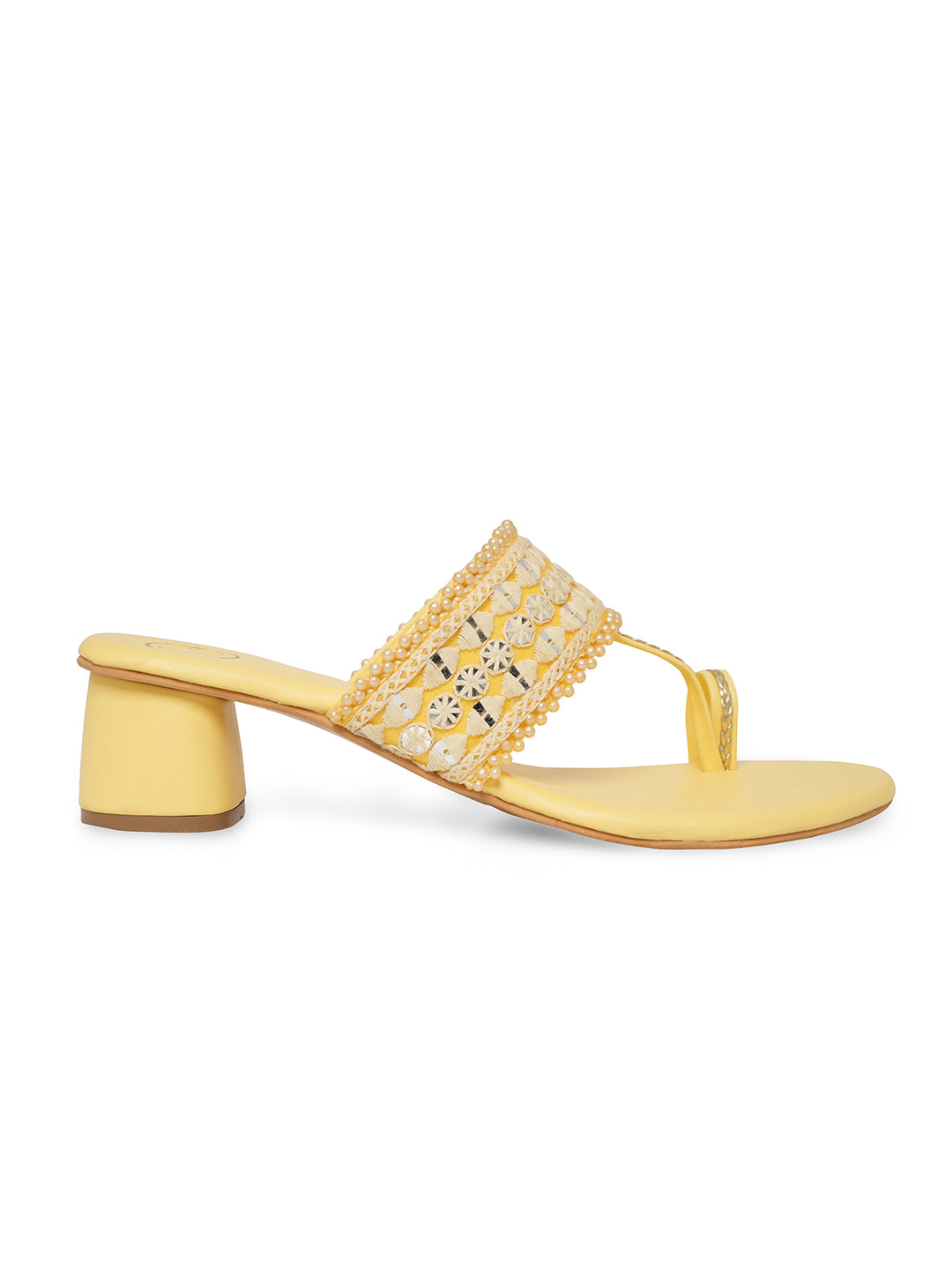 Women Embellished Block Heel Sandals