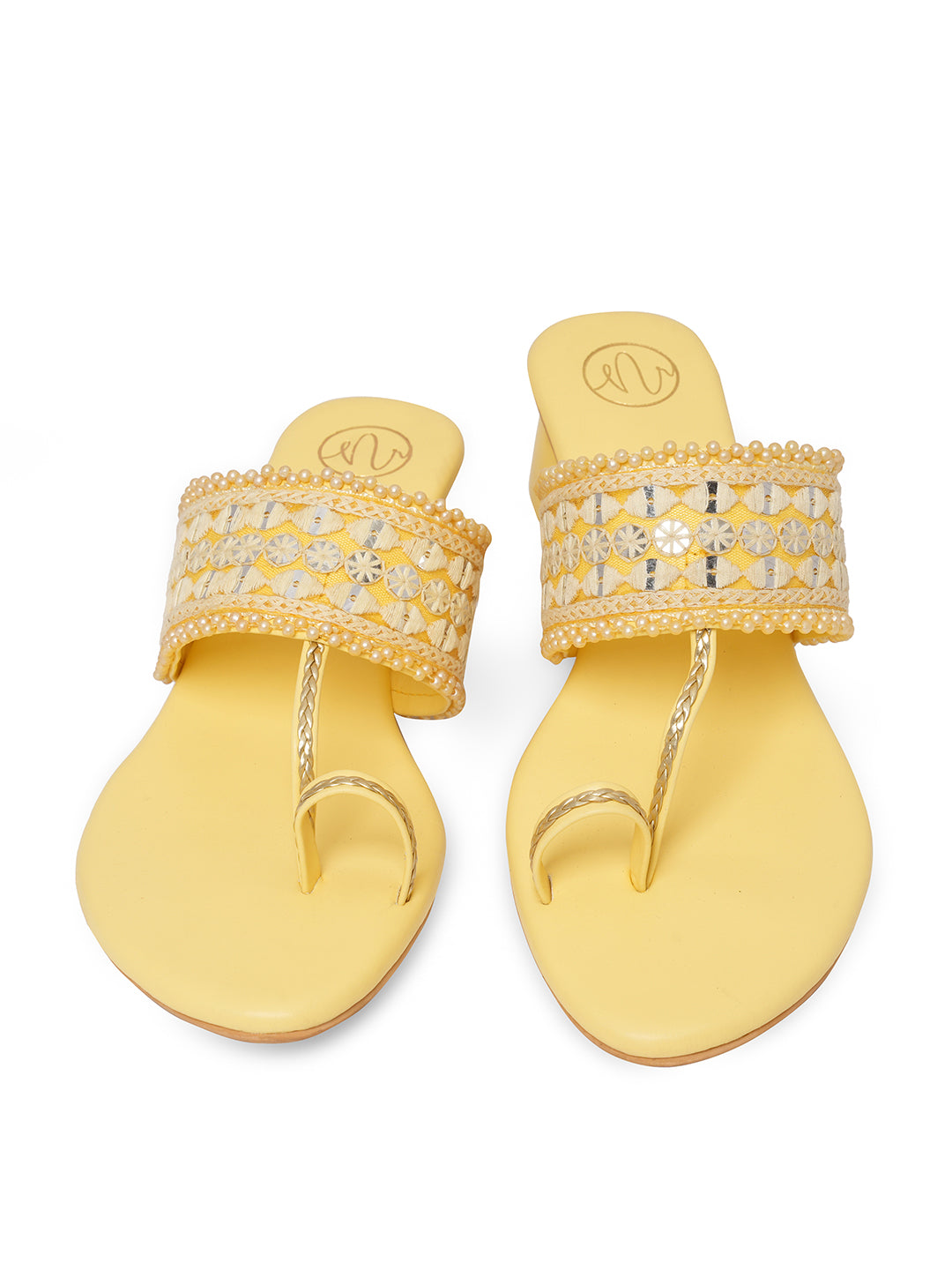 Women Embellished Block Heel Sandals