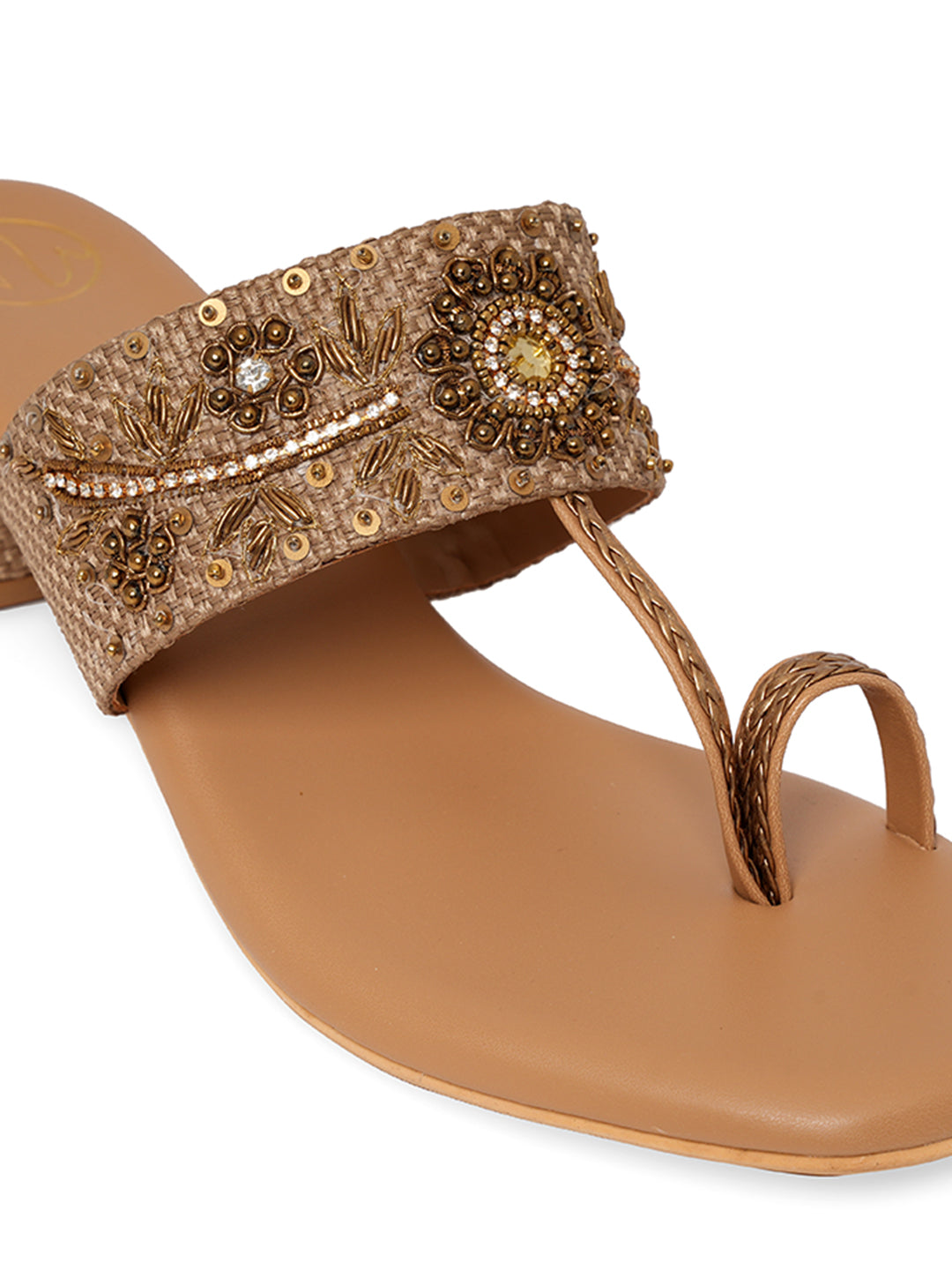 Embellished Party Block Sandals