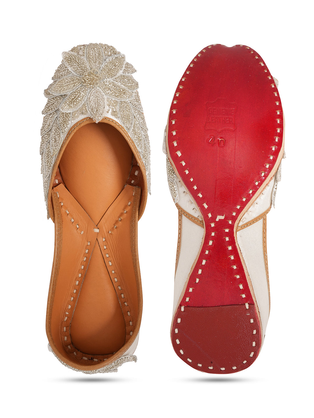 Women Embellished Ethnic Mojaris with Embroidered Flats
