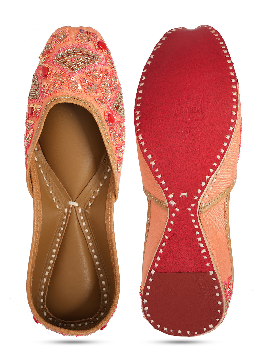 Women Embroidered Mojaris Flats