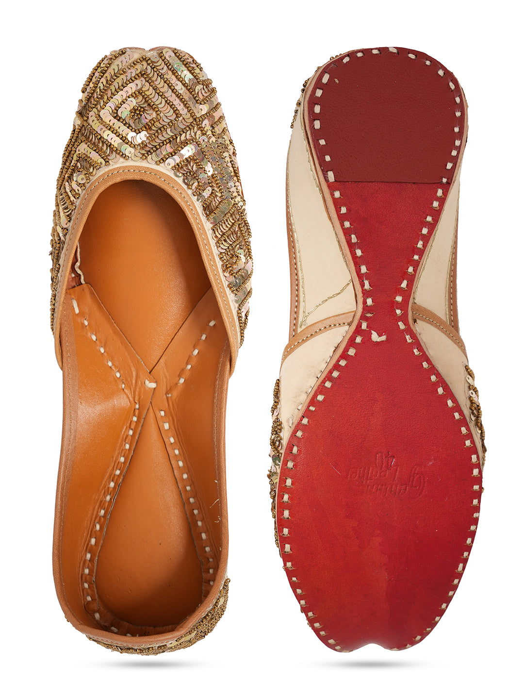 Women embroidered Mojaris Flats