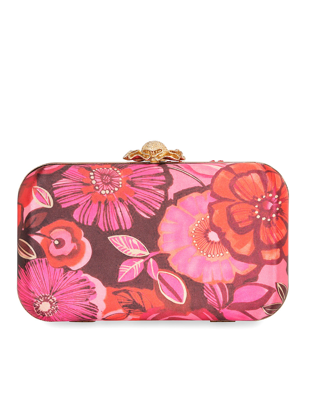 Embroidered Water Resistant Box Clutch