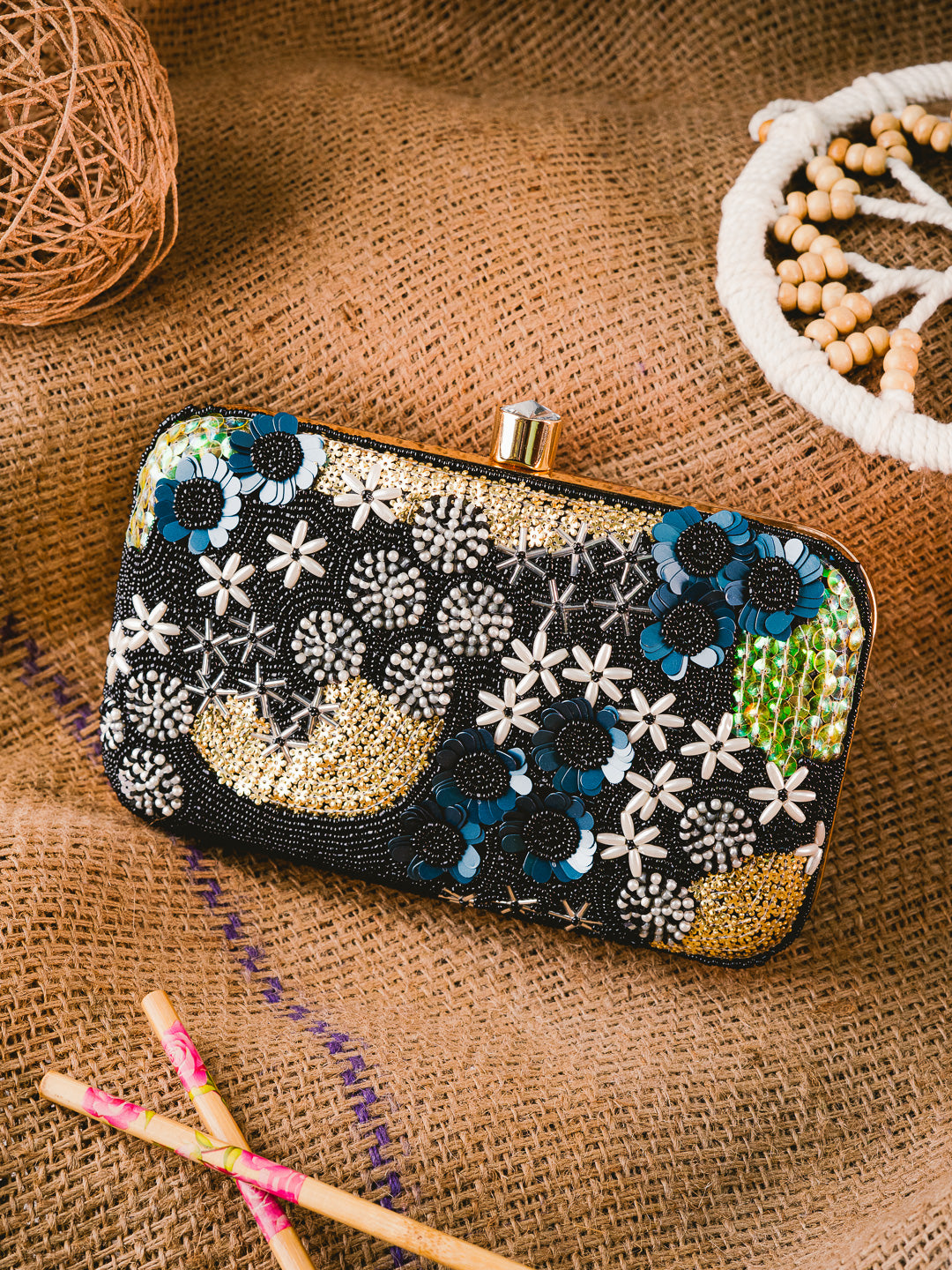 Black_Embroidered_Party_Box_Nidhi_Rathi