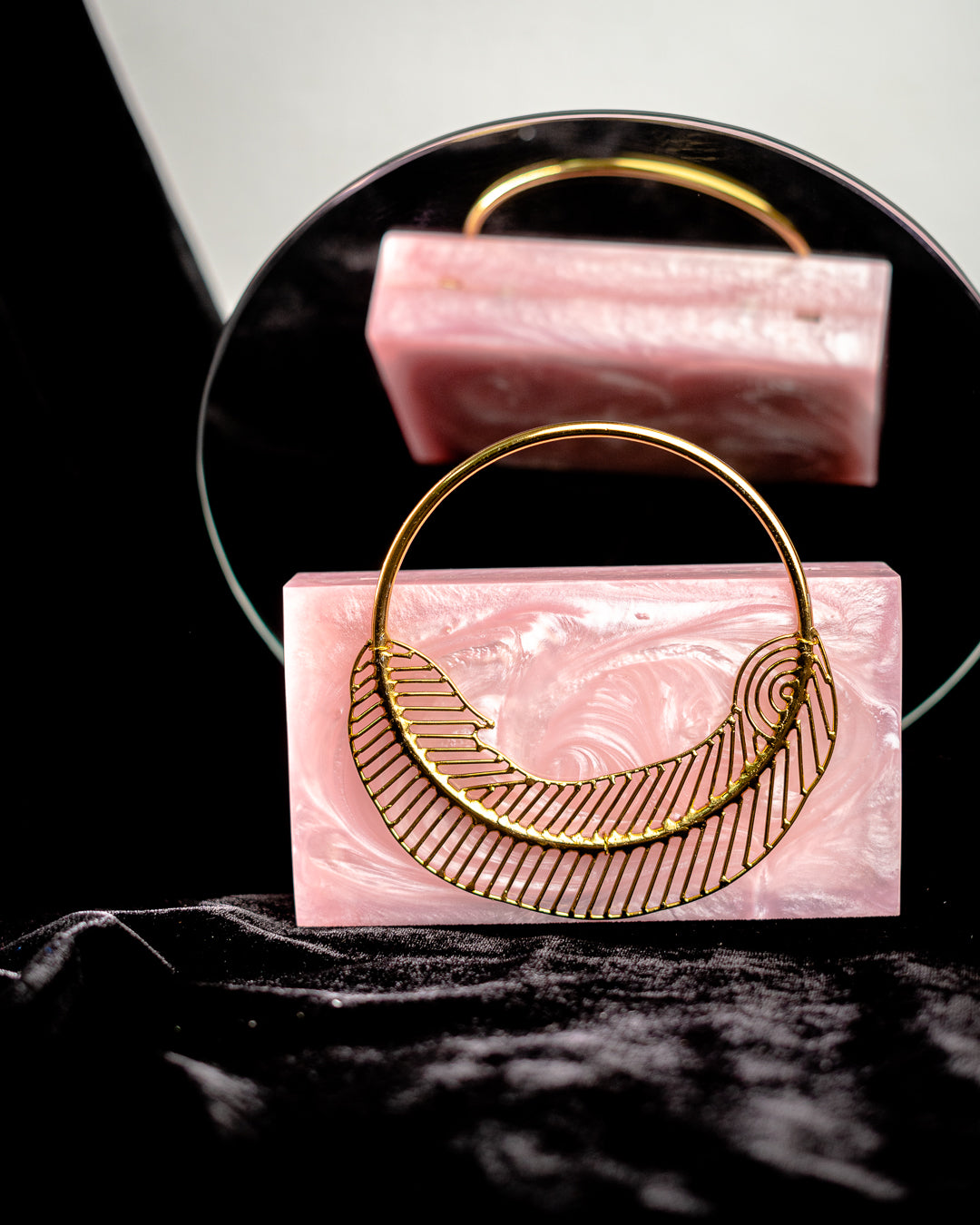 Pink_Solid_Party_Box_Clutches_With_Attractive_Brass_Handle_Nidhi_Rathi