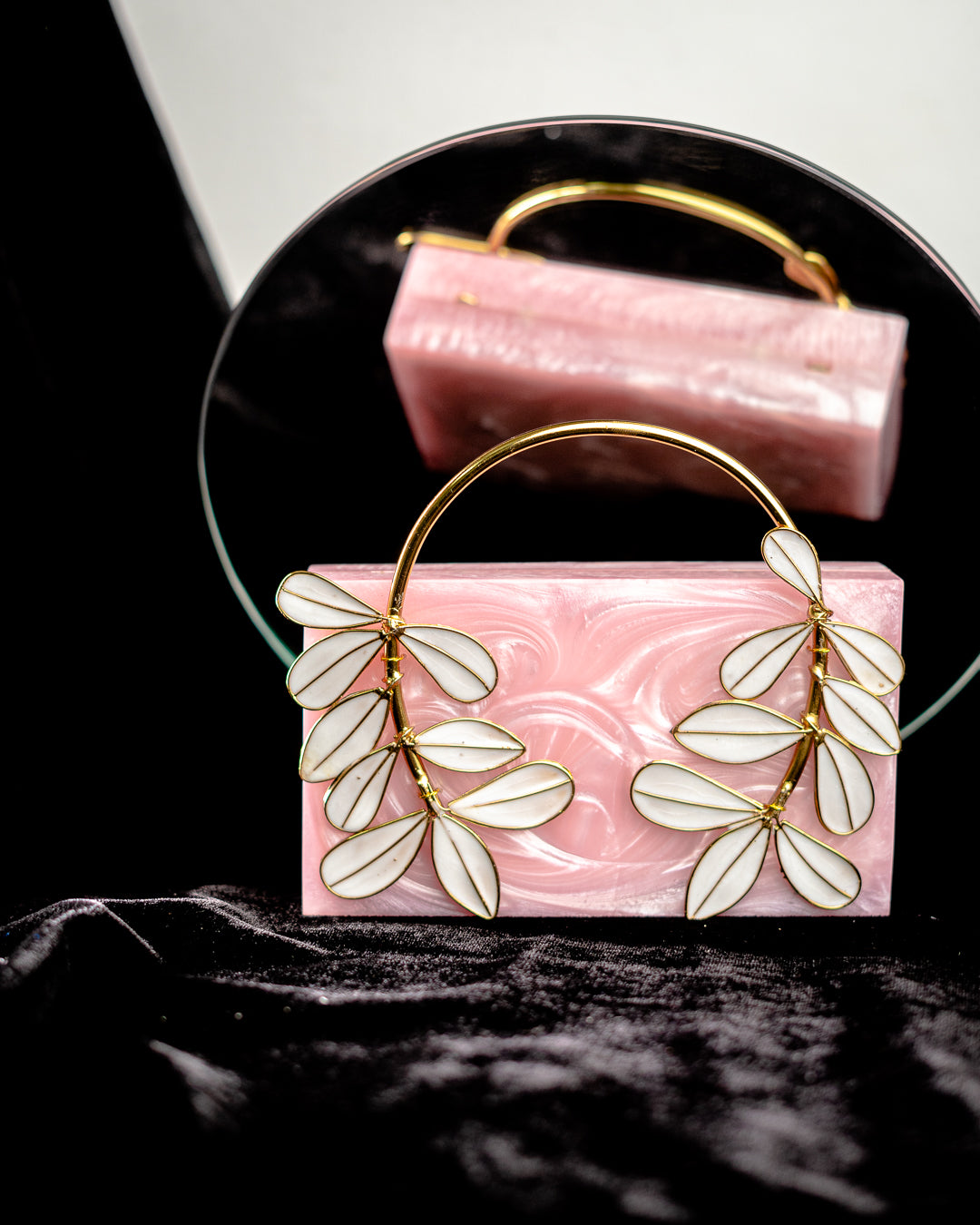 Pink_Solid_Party_Box_Clutches_With_Attractive_Brass_Handle_Nidhi_Rathi