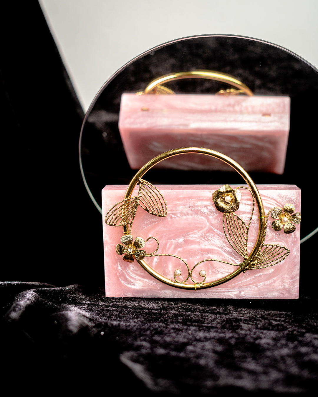Pink_Solid_Party_Box_Clutches_With_Attractive_Brass_Handle_Nidhi_Rathi