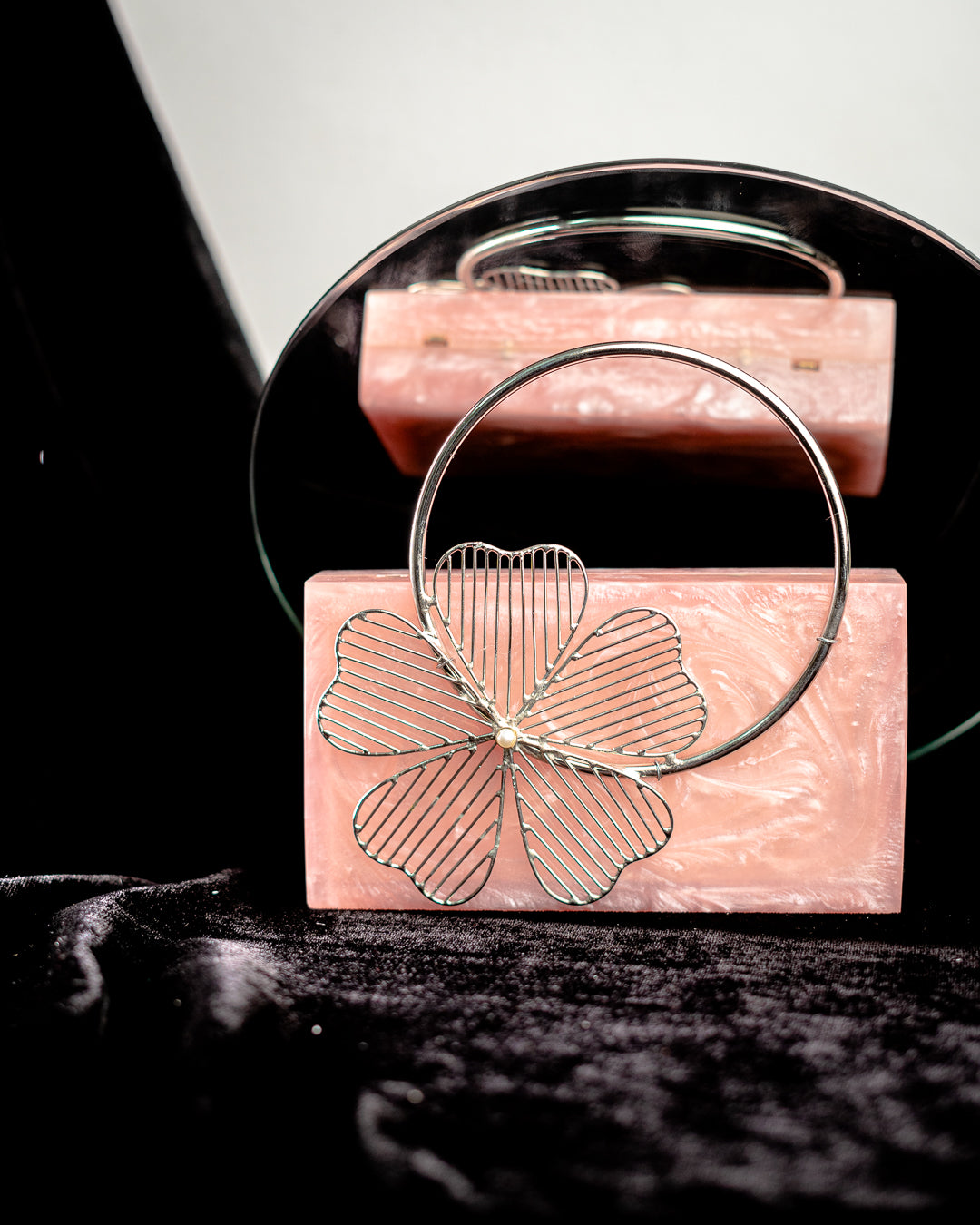 Pink_Solid_Party_Box_Clutches_With_Attractive_Brass_Handle_Nidhi_Rathi
