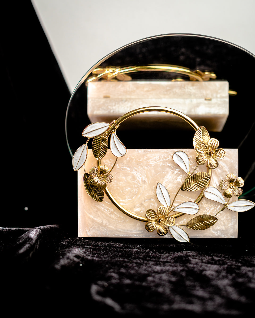 Beige_Solid_Party_Box_Clutches_With_Attractive_Brass_Handle_Nidhi_Rathi