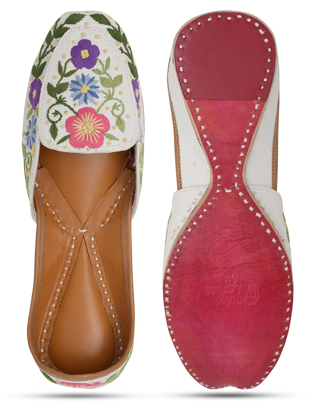 NR By Nidhi Rathi Women embroidered Mojaris Flats