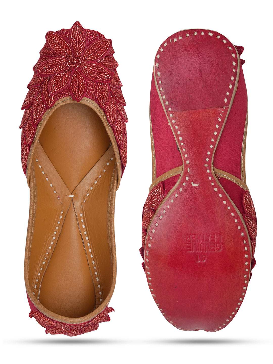 NR By Nidhi Rathi Women embroidered Mojaris Flats