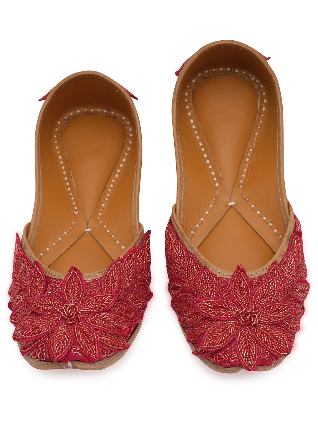 NR By Nidhi Rathi Women embroidered Mojaris Flats