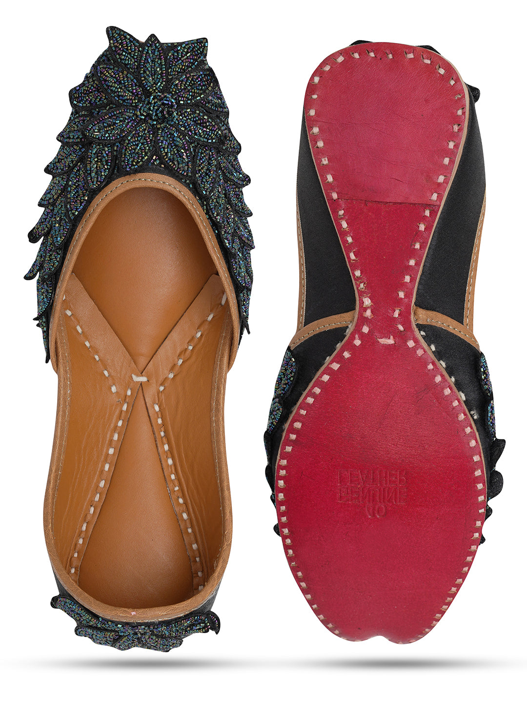 NR By Nidhi Rathi Women embroidered Mojaris Flats