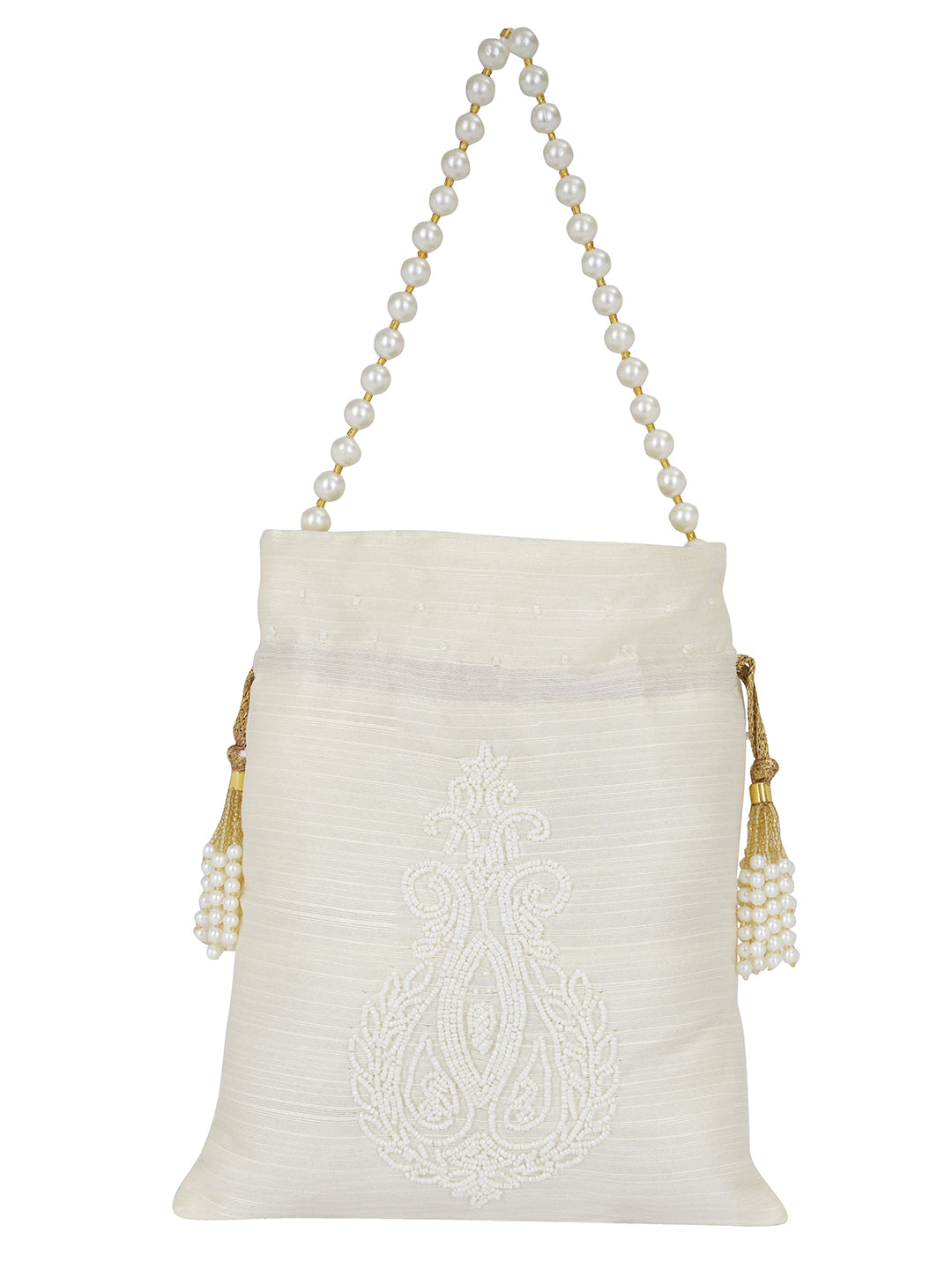 NR By Nidhi Rathi Ethnic Motifs Embroidered Potli Clutch