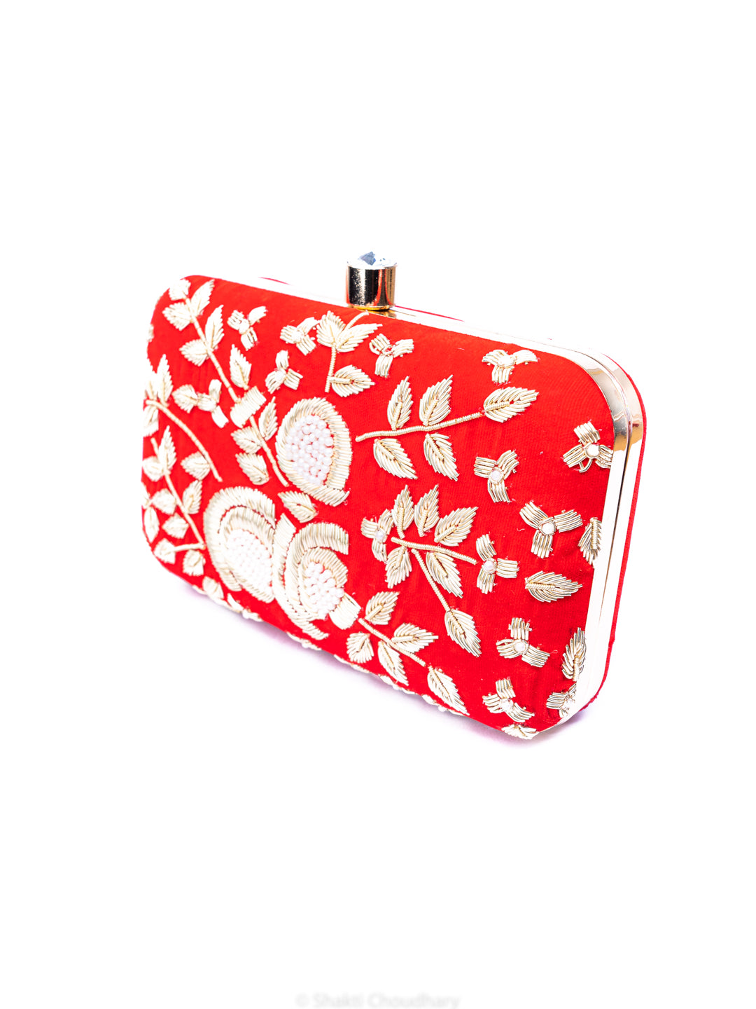 NR By Nidhi Rathi Embroidered Box Clutch