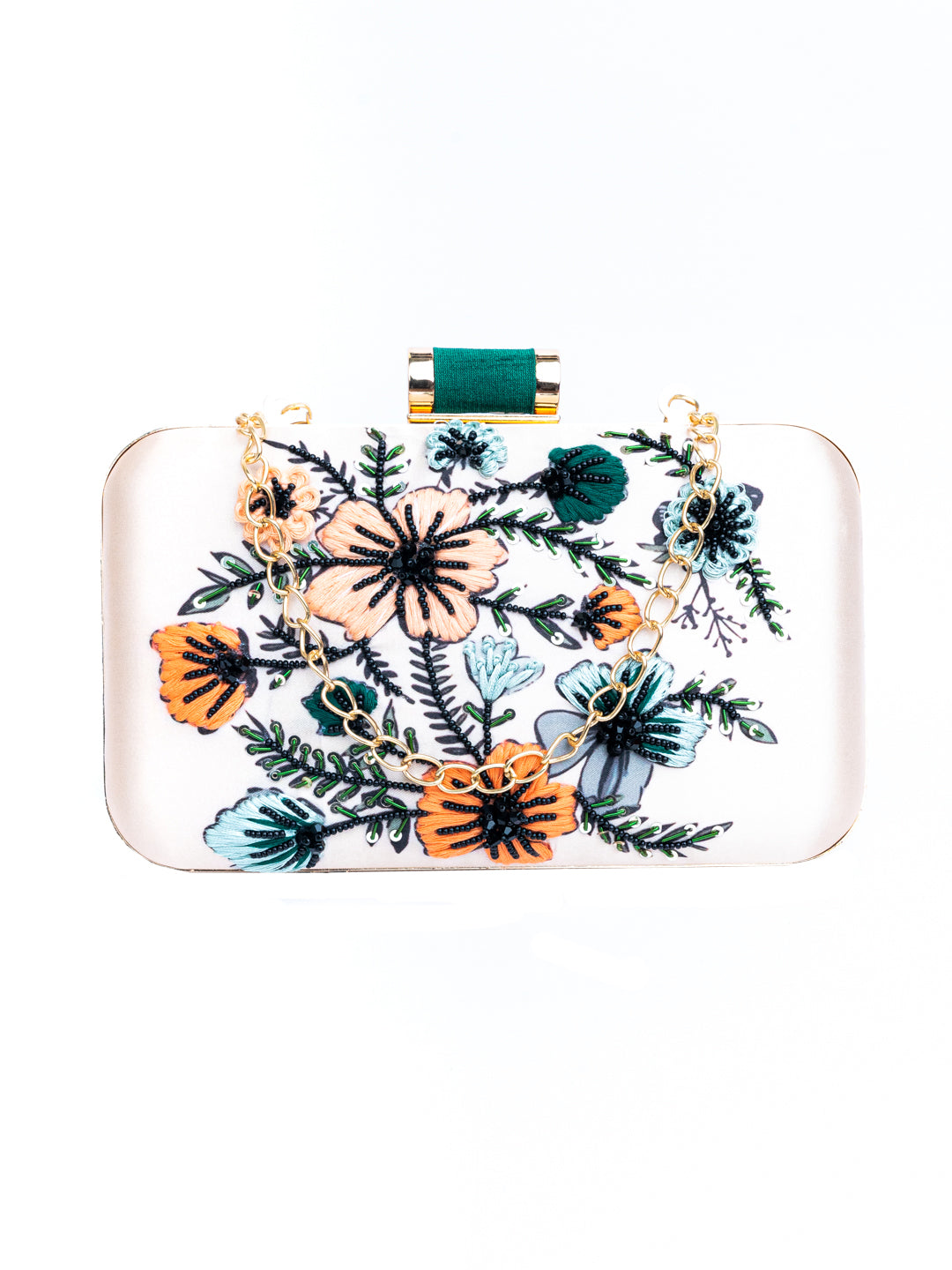 Cream-Coloured_&_Black_Embroidered_Box_Clutch_Nidhi_Rathi