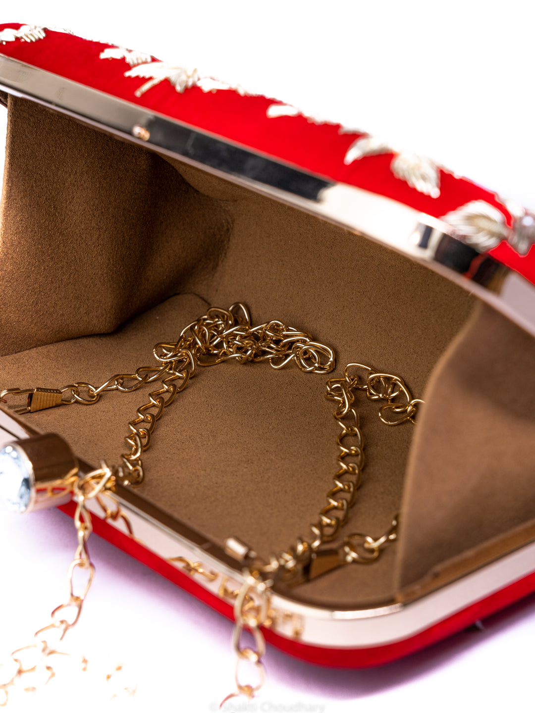 NR By Nidhi Rathi Embroidered Box Clutch