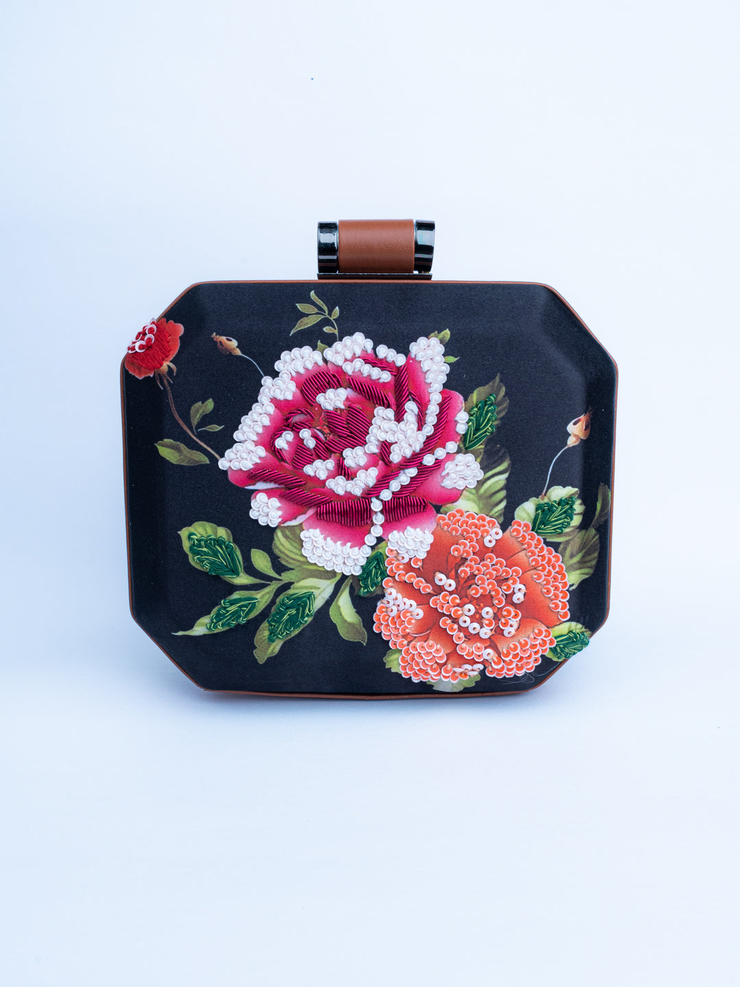 Navy_Blue_&_Pink_Embroidered_Box_Clutch_Nidhi_Rathi