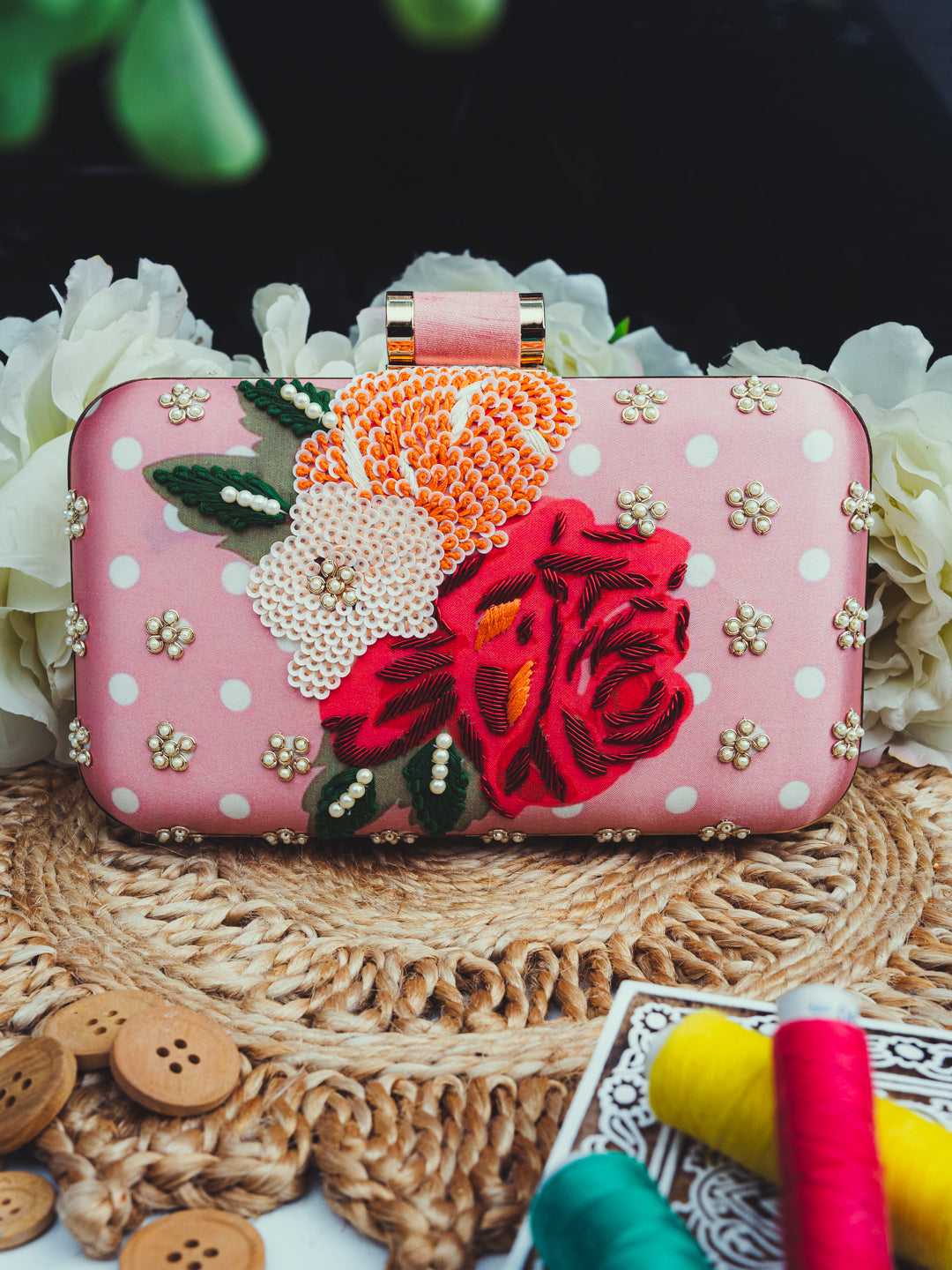 pink clutch from NR by Nidhi Rathi