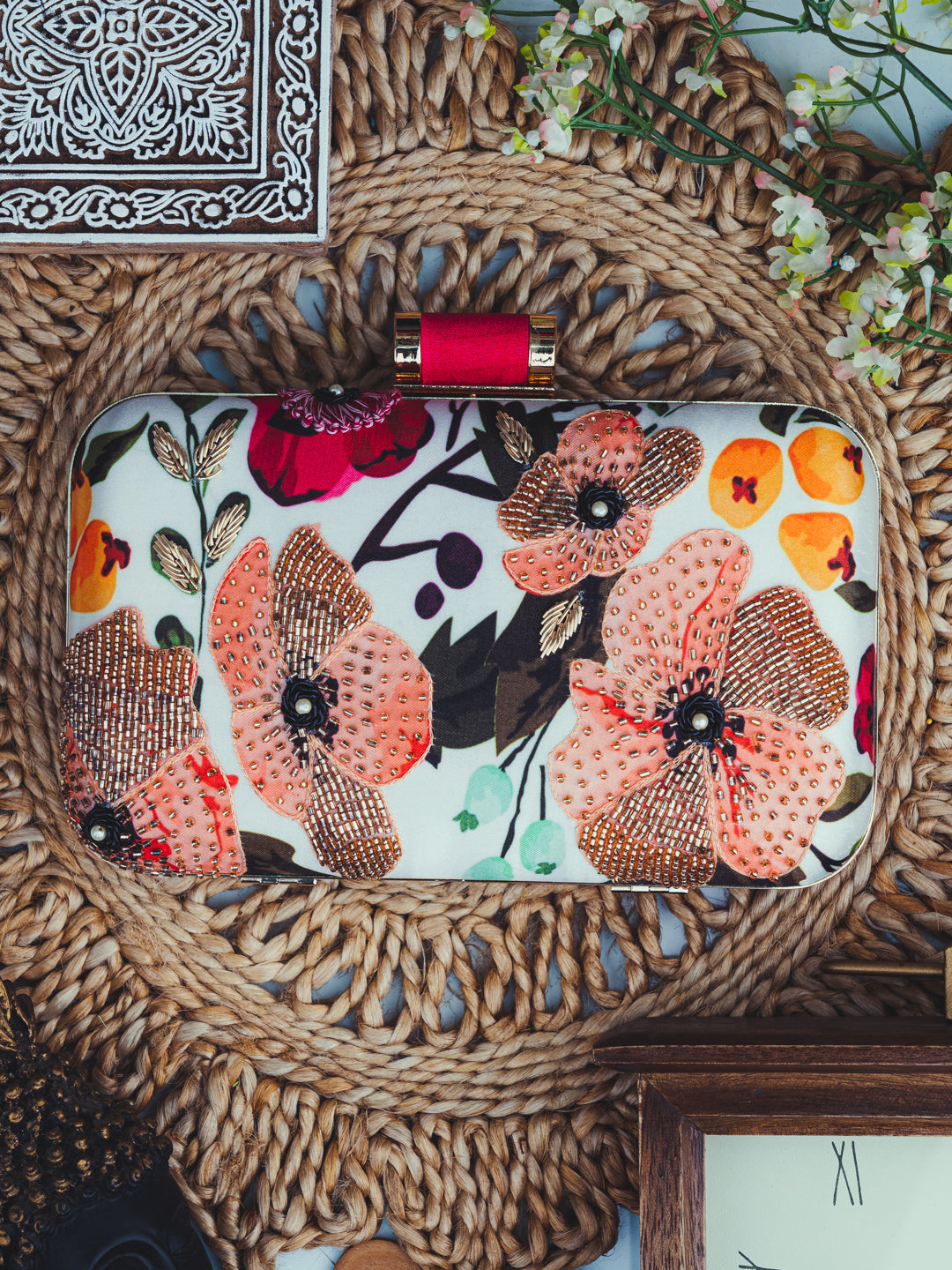 Nidhi_Rathi_Cream-Coloured_Red_Embroidered_Box_Clutch