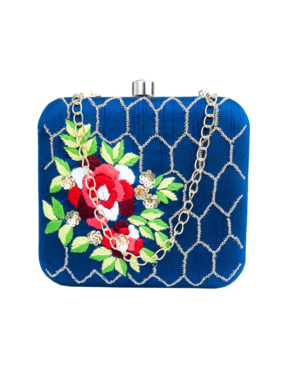 Nidhi_Rathi_Navy_Blue_Green_Embellished_Box_Clutch