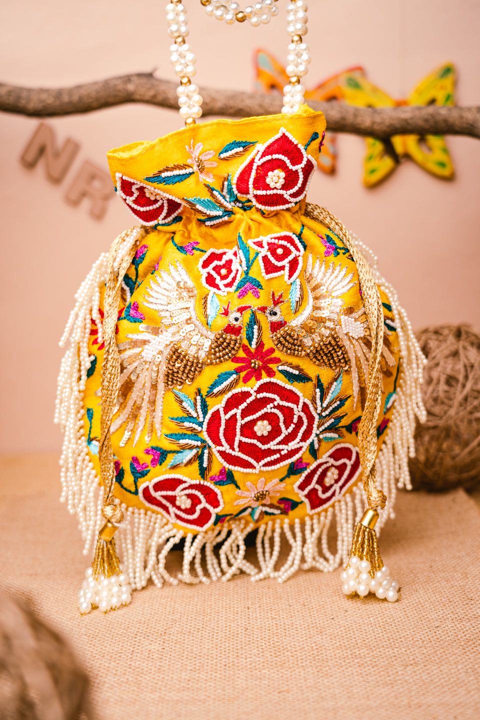 Women_Yellow_Embroidered_Potli_Bag_nidhi_rathi