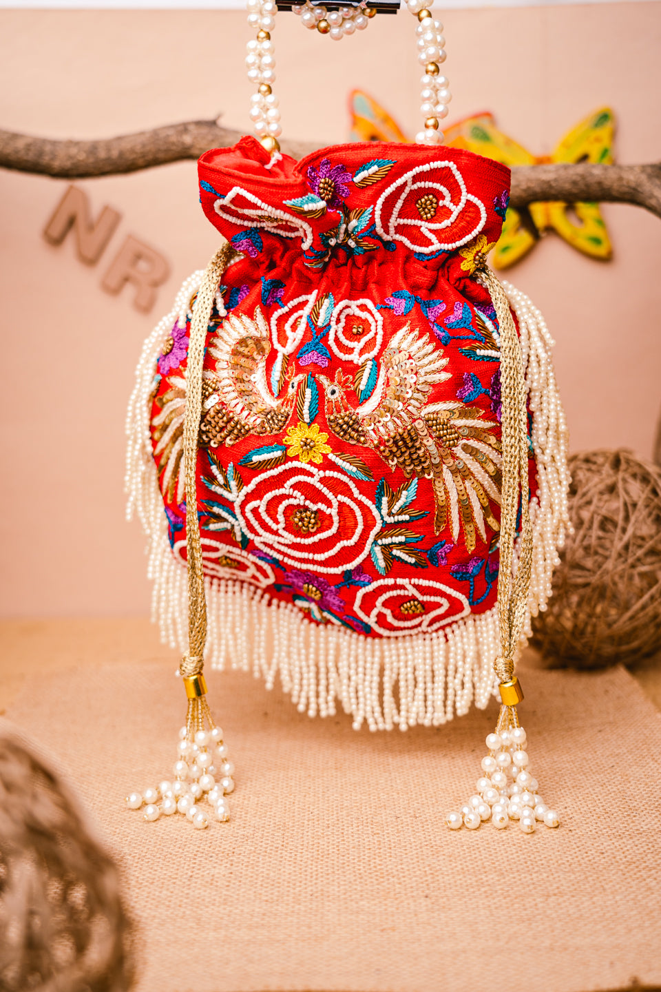 Women_Red_Embroidered_Potli_Bag_nidhi_rathi