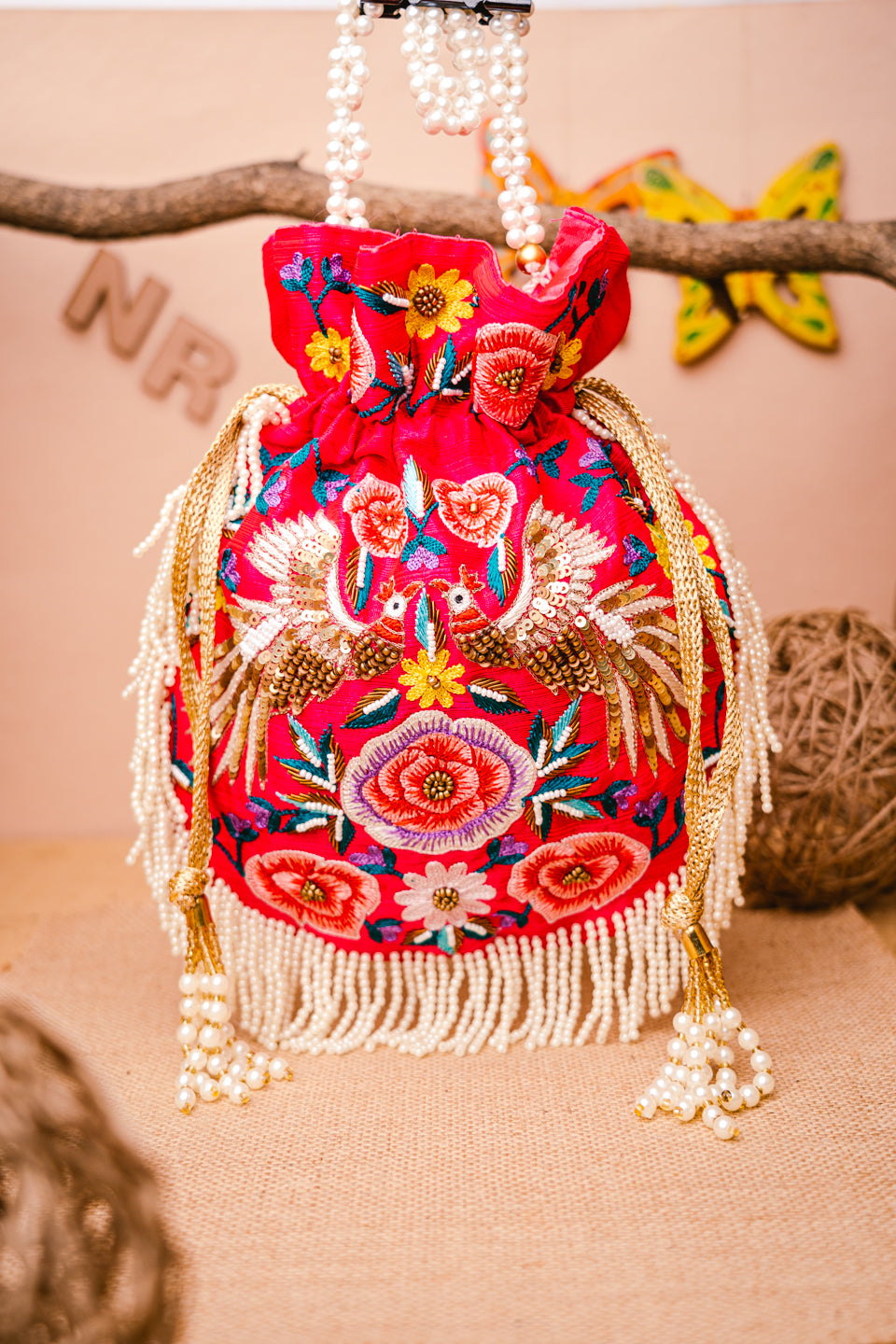 Pink_Purple_Embroidered_Potli_Clutch_nidhi_rathi