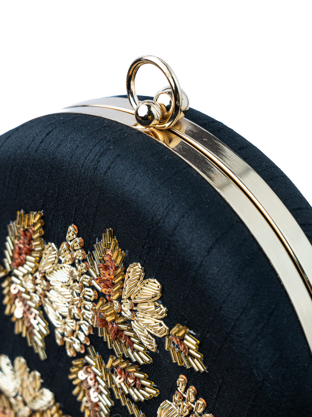 Black_&_Gold-Toned_Embroidered_Embellished_Box_Clutch_Nidhi_Rathi