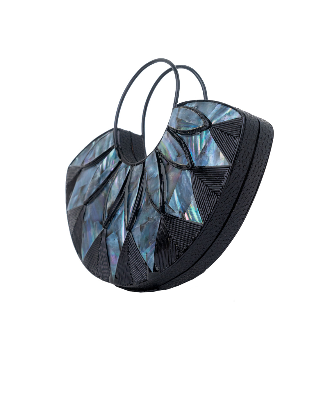 Nidhi_Rathi_Black_Blue_Embellished_Box_Clutch