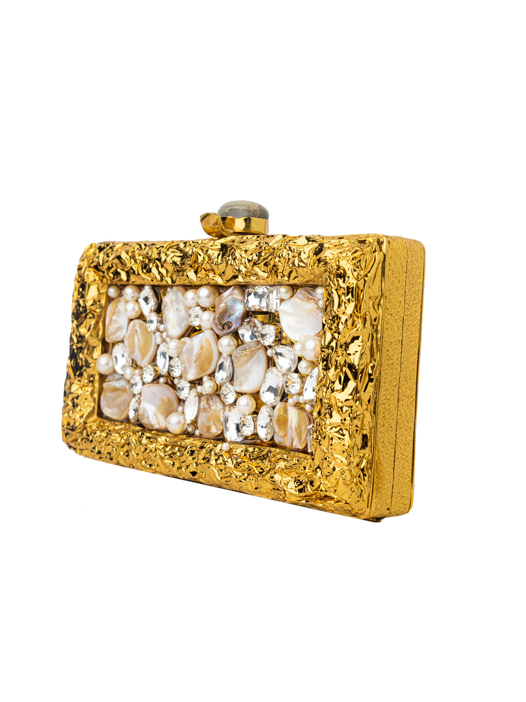 Nidhi_Rathi_Gold-Toned_White_Embellished_Box_Clutch