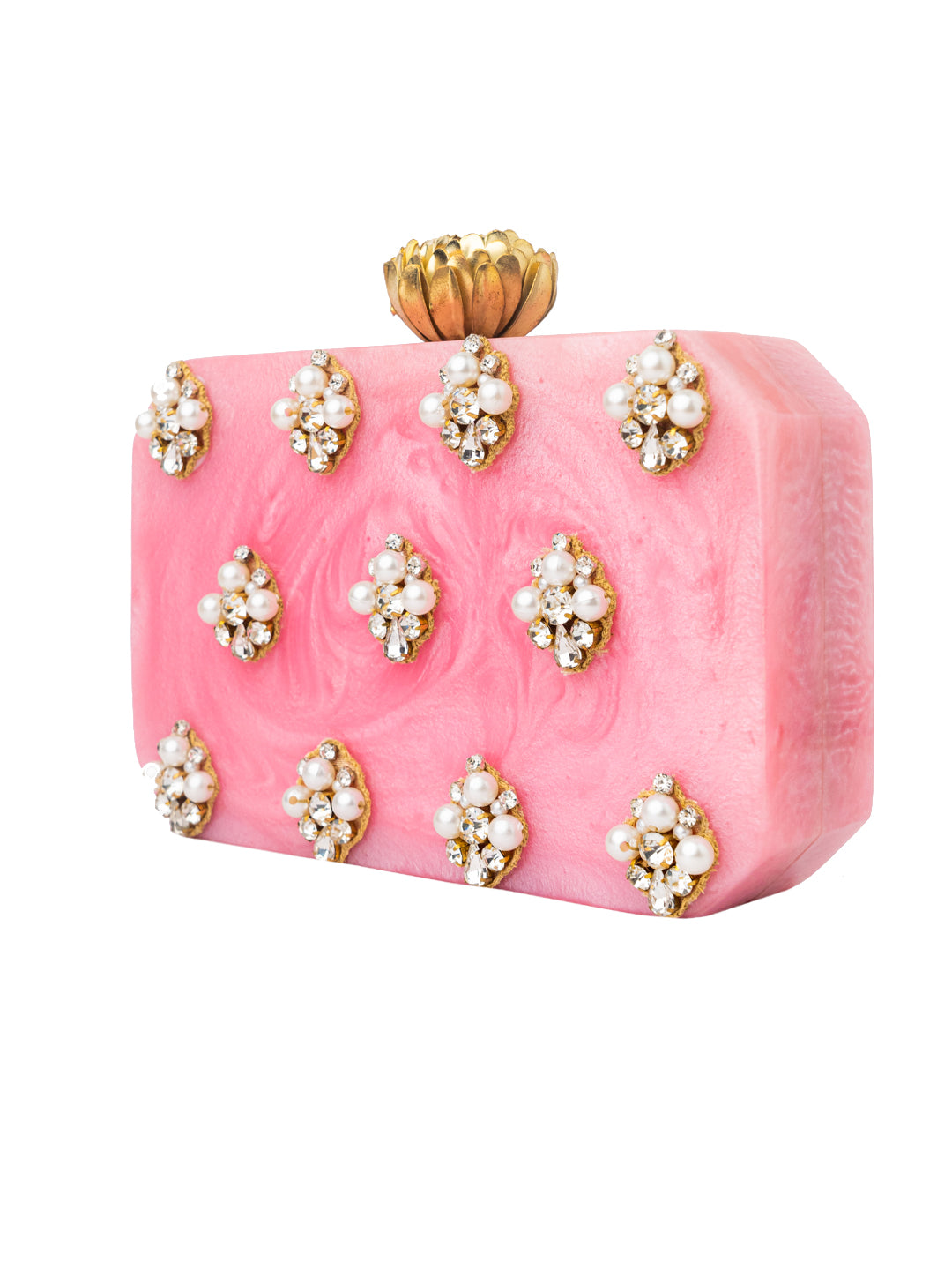Nidhi_Rathi_Pink_White_Embellished_Box_Clutch