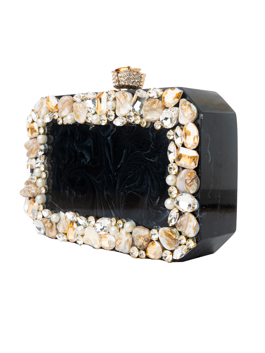 Nidhi_Rathi_Black_White_Embellished_Box_Clutch