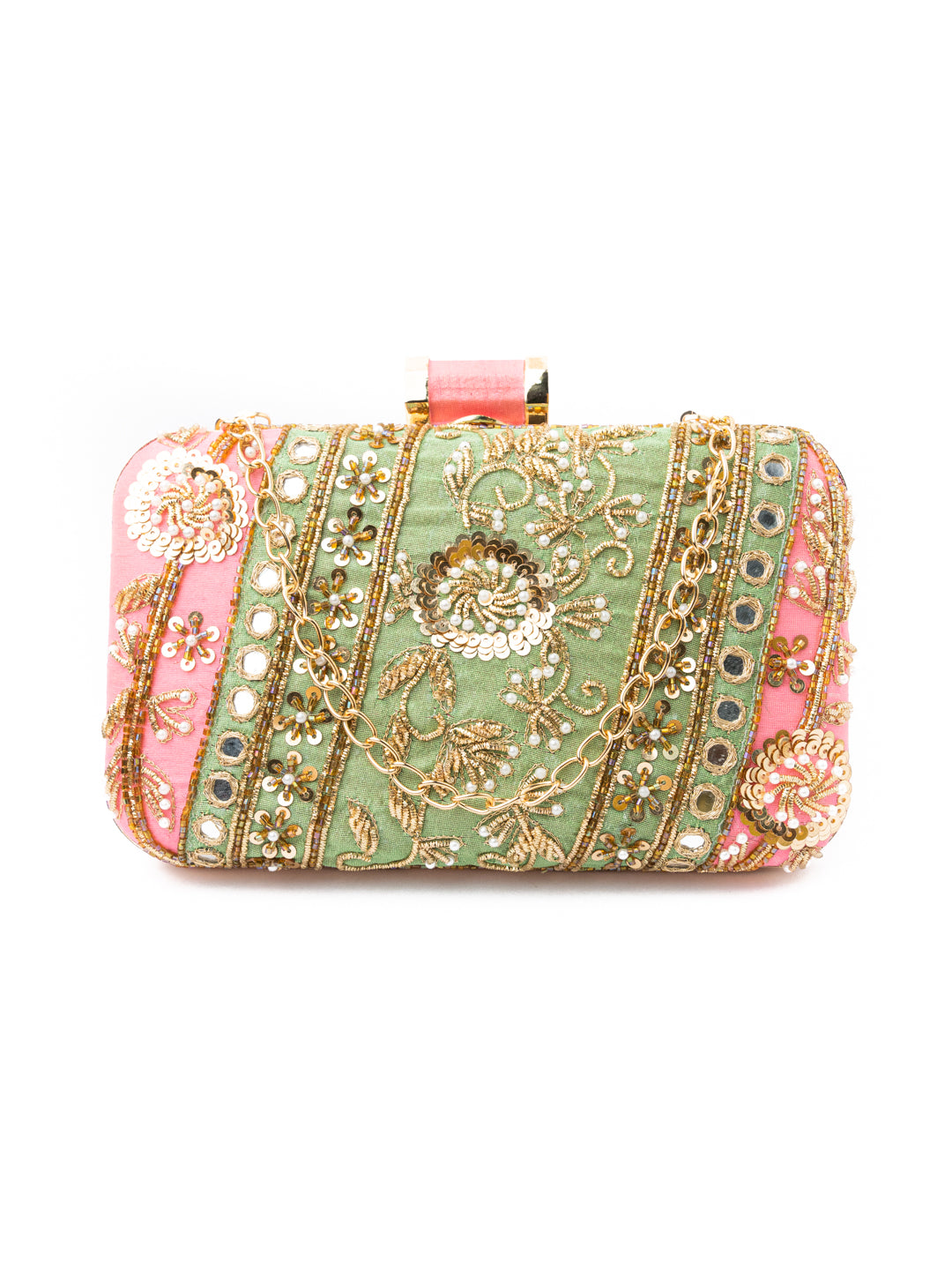 NR By Nidhi Rathi Women Pink Clutches