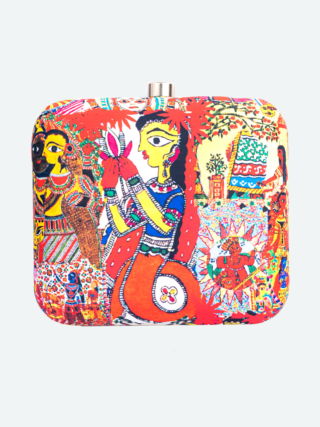 Red_&_Blue_Madhubani_Printed_Box_Clutch_Nidhi_Rathi