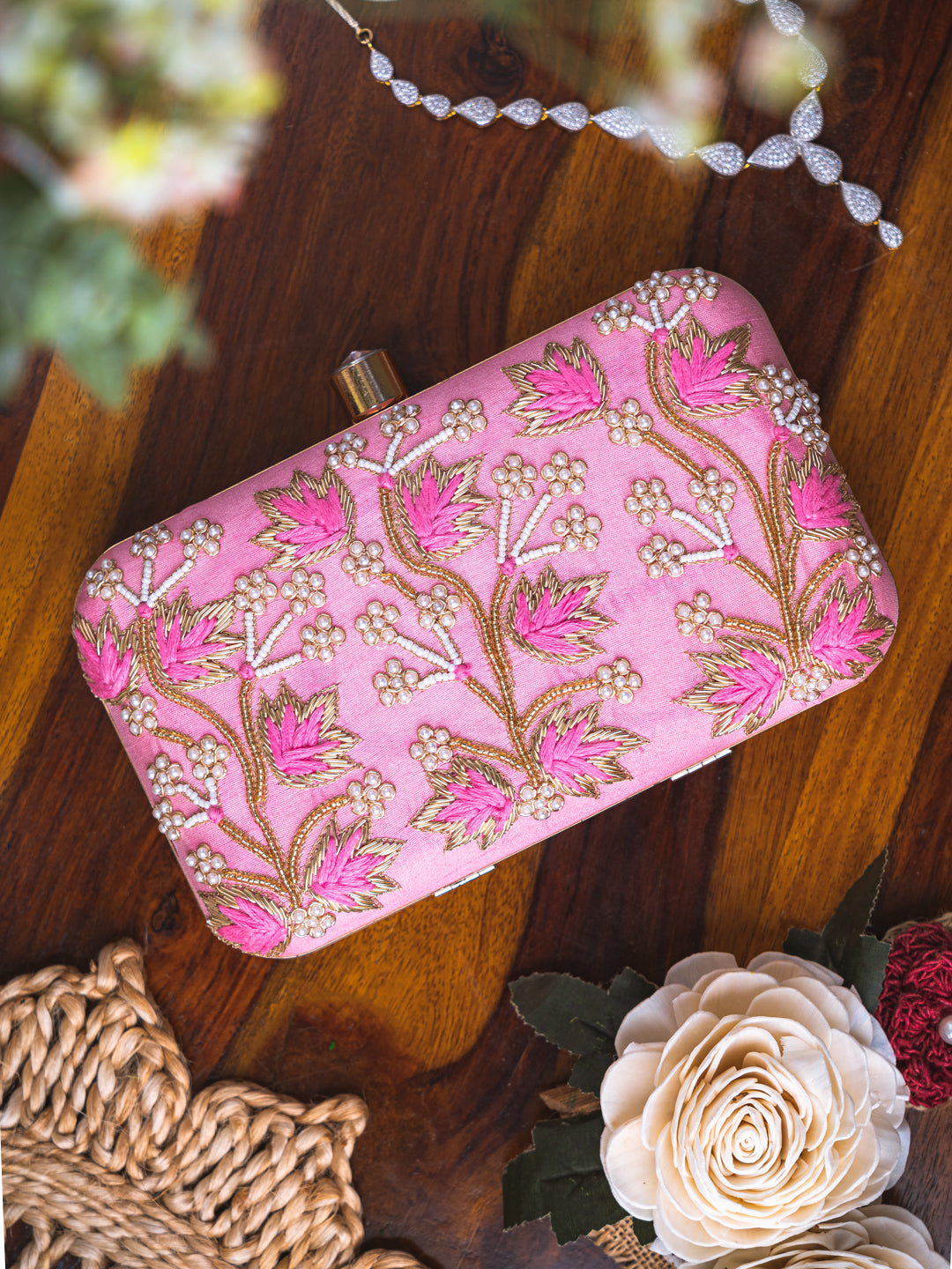 Women_Pink_&_Gold-Toned_Hand_Embroidered_Box_Clutch_Nidhi_Rathi