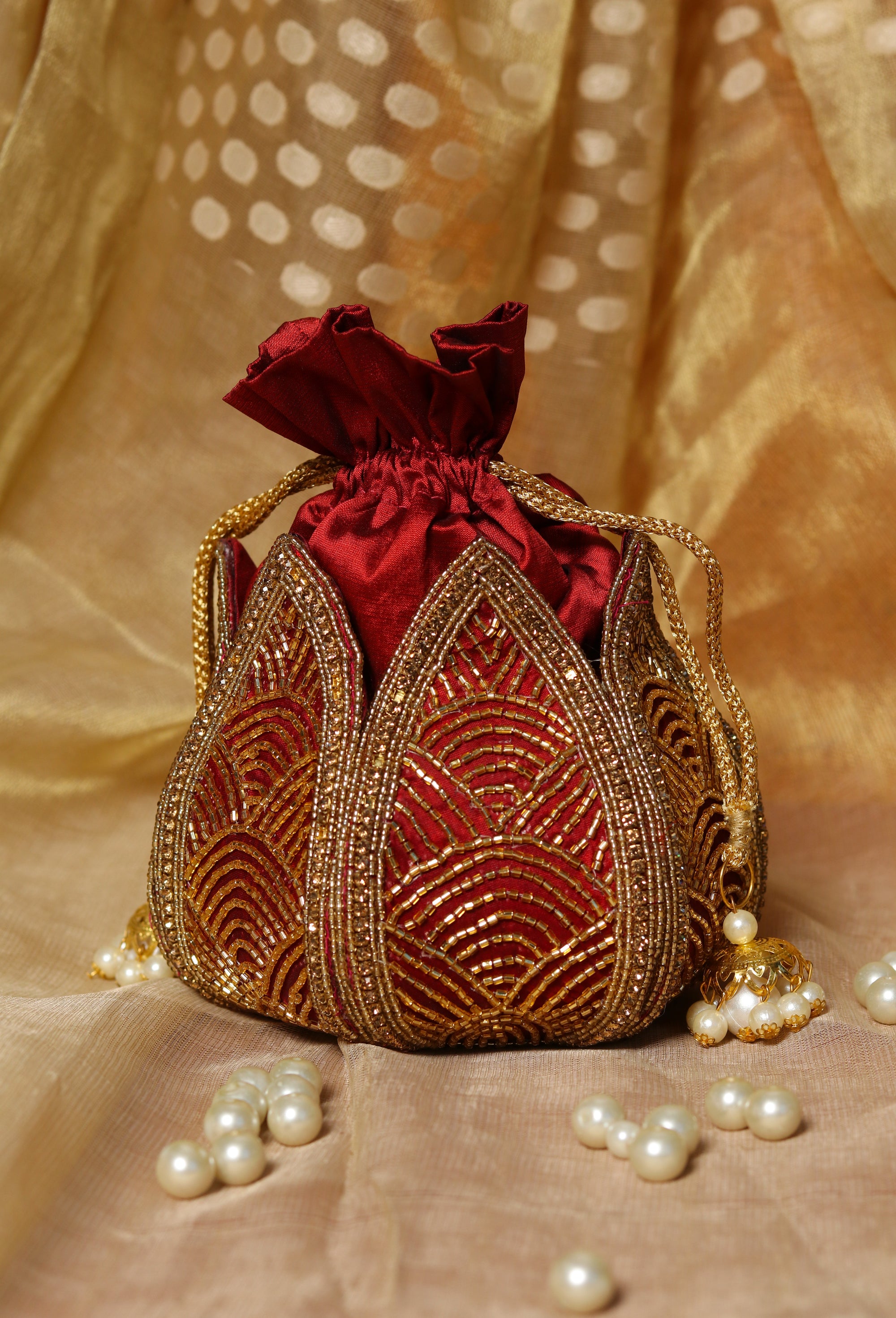 Women_Maroon_Gold-Toned_Embroidered_Potli_Clutch_nidhi_rathi